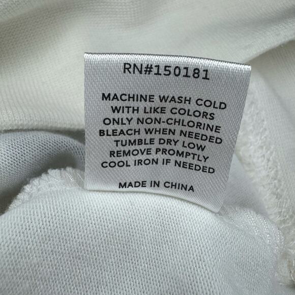 Grayson Threads SMALL cream sweatshirt tee with blue stars soft and stretchy - Picture 5 of 8